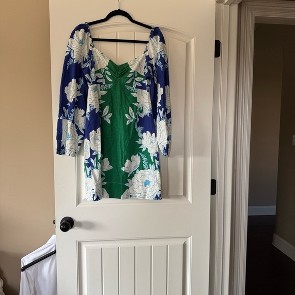 Farm Rio Soft Garden Linen Dress Small - Picture 2 of 4